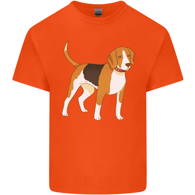 A Beagle Small Scent Hound Dog Kids T-Shirt Childrens Orange
