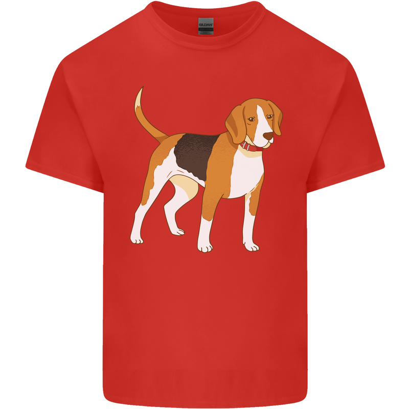 A Beagle Small Scent Hound Dog Kids T-Shirt Childrens Red