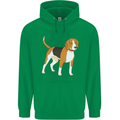A Beagle Small Scent Hound Dog Mens 80% Cotton Hoodie Irish Green
