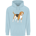 A Beagle Small Scent Hound Dog Mens 80% Cotton Hoodie Light Blue
