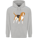 A Beagle Small Scent Hound Dog Mens 80% Cotton Hoodie Sports Grey