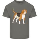 A Beagle Small Scent Hound Dog Mens Cotton T-Shirt Tee Top Charcoal