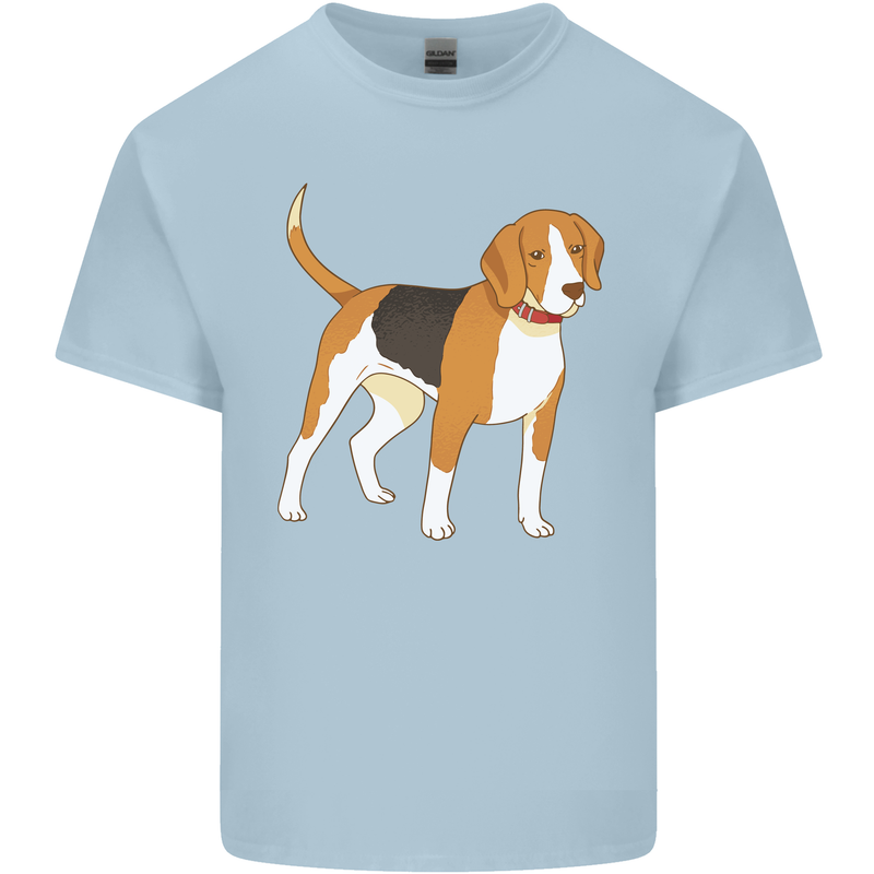 A Beagle Small Scent Hound Dog Mens Cotton T-Shirt Tee Top Light Blue