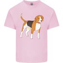 A Beagle Small Scent Hound Dog Mens Cotton T-Shirt Tee Top Light Pink