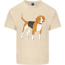 A Beagle Small Scent Hound Dog Mens Cotton T-Shirt Tee Top Natural