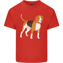 A Beagle Small Scent Hound Dog Mens Cotton T-Shirt Tee Top Red