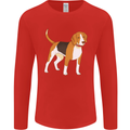 A Beagle Small Scent Hound Dog Mens Long Sleeve T-Shirt Red