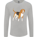 A Beagle Small Scent Hound Dog Mens Long Sleeve T-Shirt Sports Grey