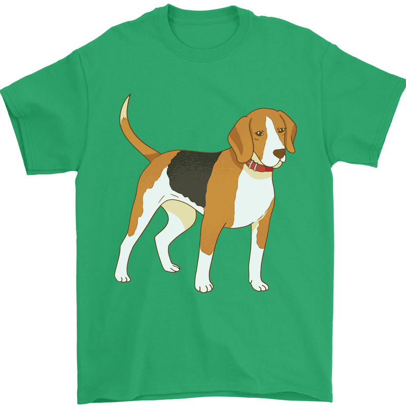 A Beagle Small Scent Hound Dog Mens T-Shirt 100% Cotton Irish Green