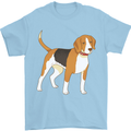 A Beagle Small Scent Hound Dog Mens T-Shirt 100% Cotton Light Blue