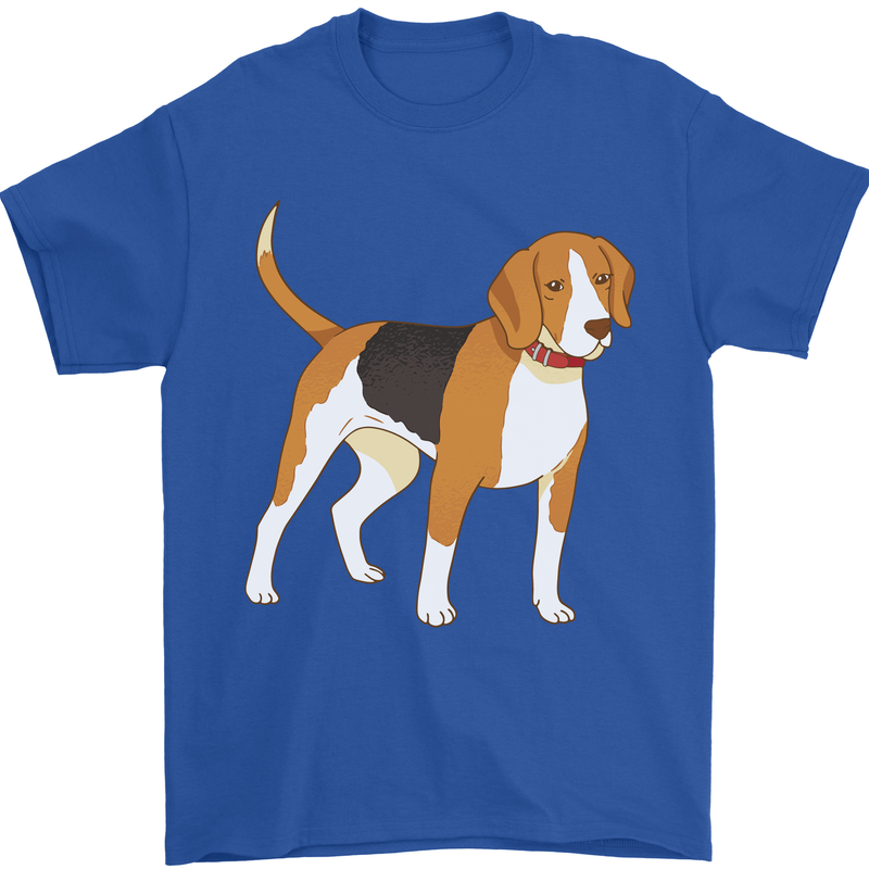 A Beagle Small Scent Hound Dog Mens T-Shirt 100% Cotton Royal Blue