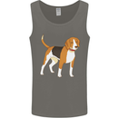 A Beagle Small Scent Hound Dog Mens Vest Tank Top Charcoal