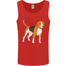 A Beagle Small Scent Hound Dog Mens Vest Tank Top Red