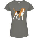 A Beagle Small Scent Hound Dog Womens Petite Cut T-Shirt Charcoal