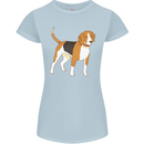 A Beagle Small Scent Hound Dog Womens Petite Cut T-Shirt Light Blue