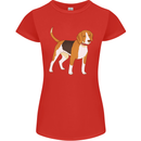 A Beagle Small Scent Hound Dog Womens Petite Cut T-Shirt Red