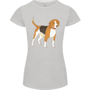 A Beagle Small Scent Hound Dog Womens Petite Cut T-Shirt Sports Grey
