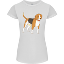 A Beagle Small Scent Hound Dog Womens Petite Cut T-Shirt White