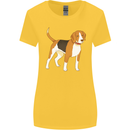 A Beagle Small Scent Hound Dog Womens Wider Cut T-Shirt Yellow