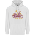 A Bear & Moose Kayaking Canoeing Kayak Canoe Childrens Kids Hoodie White