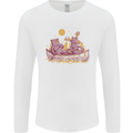 A Bear & Moose Kayaking Canoeing Kayak Canoe Mens Long Sleeve T-Shirt White