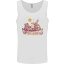 A Bear & Moose Kayaking Canoeing Kayak Canoe Mens Vest Tank Top White