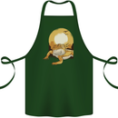 A Bearded Dragon in the Desert Sun Cotton Apron 100% Organic Forest Green