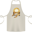 A Bearded Dragon in the Desert Sun Cotton Apron 100% Organic Natural