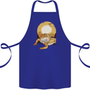 A Bearded Dragon in the Desert Sun Cotton Apron 100% Organic Royal Blue