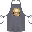 A Bearded Dragon in the Desert Sun Cotton Apron 100% Organic Steel
