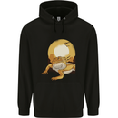 A Bearded Dragon in the Desert Sun Mens 80% Cotton Hoodie Black