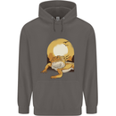 A Bearded Dragon in the Desert Sun Mens 80% Cotton Hoodie Charcoal