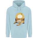 A Bearded Dragon in the Desert Sun Mens 80% Cotton Hoodie Light Blue