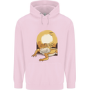 A Bearded Dragon in the Desert Sun Mens 80% Cotton Hoodie Light Pink