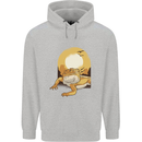 A Bearded Dragon in the Desert Sun Mens 80% Cotton Hoodie Sports Grey