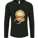 A Bearded Dragon in the Desert Sun Mens Long Sleeve T-Shirt Black