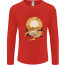 A Bearded Dragon in the Desert Sun Mens Long Sleeve T-Shirt Red