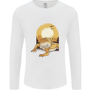 A Bearded Dragon in the Desert Sun Mens Long Sleeve T-Shirt White