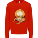 A Bearded Dragon in the Desert Sun Mens Sweatshirt Jumper Bright Red
