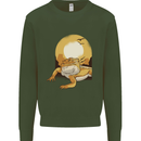 A Bearded Dragon in the Desert Sun Mens Sweatshirt Jumper Forest Green
