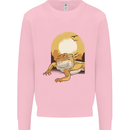 A Bearded Dragon in the Desert Sun Mens Sweatshirt Jumper Light Pink