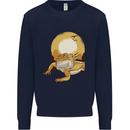A Bearded Dragon in the Desert Sun Mens Sweatshirt Jumper Navy Blue