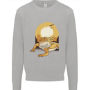 A Bearded Dragon in the Desert Sun Mens Sweatshirt Jumper Sports Grey
