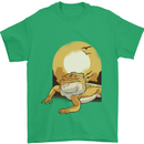 A Bearded Dragon in the Desert Sun Mens T-Shirt 100% Cotton Irish Green