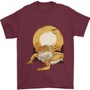 A Bearded Dragon in the Desert Sun Mens T-Shirt 100% Cotton Maroon