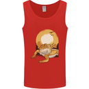A Bearded Dragon in the Desert Sun Mens Vest Tank Top Red