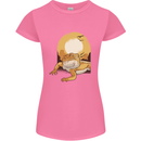 A Bearded Dragon in the Desert Sun Womens Petite Cut T-Shirt Azalea