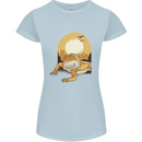 A Bearded Dragon in the Desert Sun Womens Petite Cut T-Shirt Light Blue