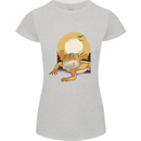 A Bearded Dragon in the Desert Sun Womens Petite Cut T-Shirt Sports Grey