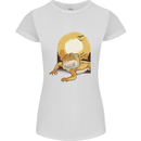A Bearded Dragon in the Desert Sun Womens Petite Cut T-Shirt White